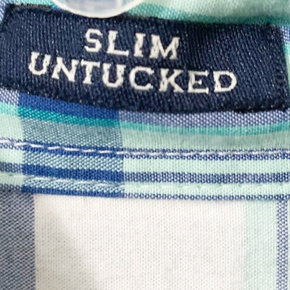 J. Crew Factory Slim Untucked Flex Wash Plaid Long Sleeve Button Down Shirt - Picture 7 of 7